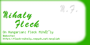 mihaly fleck business card